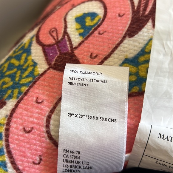 Anthropologie Flamingo Pineapple Reversible Decorative Accent Pillow - Picture 7 of 9